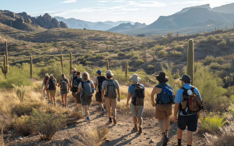 Mental Health Center in Phoenix people on group hike